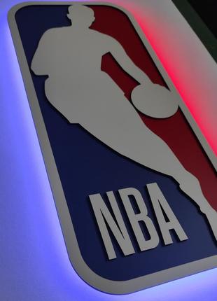 Nba з підсвіткою. логотип нба3 фото