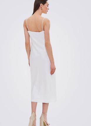 Сукня комбінація міді шовкове, біле2 фото