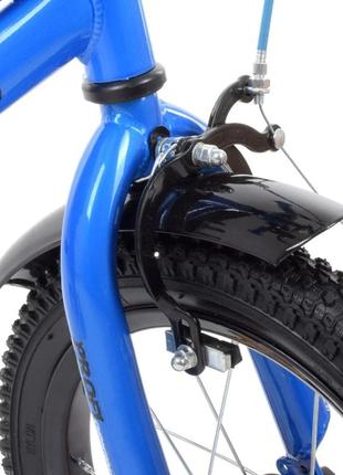 Велосипед дитячий prof1 y14223-1 14 дюймів, синій4 фото
