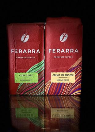 Кофе молотое ferarra caffe cuba libre/ crema irlandese 250 гр