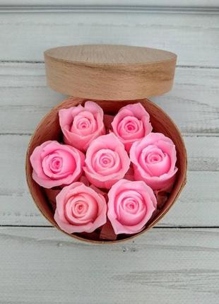 Сувенирное мыло, набор "розы в тубусе"1 фото