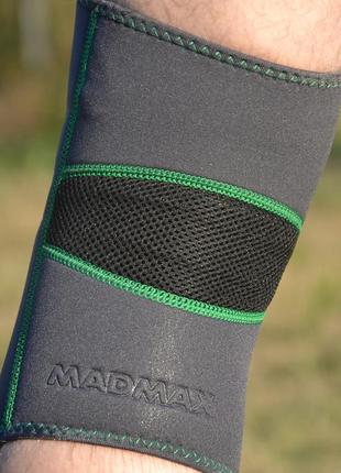 Наколінник madmax mfa-294 zahoprene knee support dark grey/green s10 фото