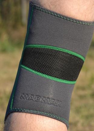 Наколінник madmax mfa-294 zahoprene knee support dark grey/green s8 фото