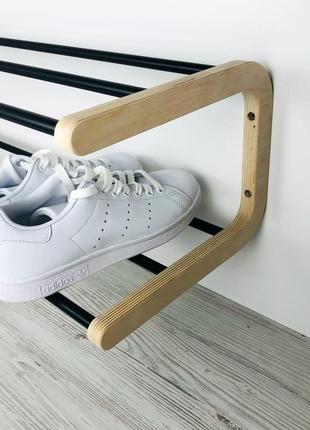 Полка для обуви обувная полка навесная полка для обуви натуральная 79*25*20 см