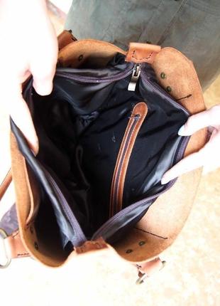 Женская сумка santa muerte, женская сумка шоппер, кожаная сумка6 фото