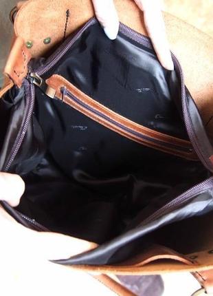 Женская сумка santa muerte, женская сумка шоппер, кожаная сумка5 фото