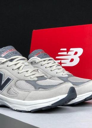 Стильные мужские демисезонные кроссовки new balance 990 новинка