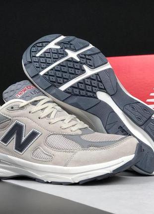 Стильные мужские демисезонные кроссовки new balance 990 новинка5 фото