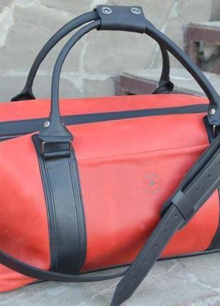 Коричневая кожаная спортивная сумка, дорожная сумка из винтажной кожи