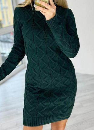 Платье зеленый (kmk-1212-green)4 фото