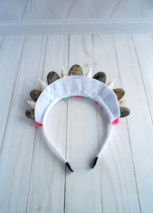 Корона русалки аксессуар для фотосессии обруч в морском стиле украшение на голову...