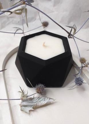 "чорний оксамит" серія екосвічок: 6-гранник
