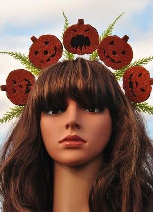Украшение на хеллоуин тыквы обруч для волос костюм на хеллоуин6 фото