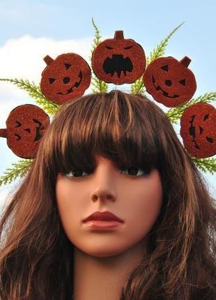 Украшение на хеллоуин тыквы обруч для волос костюм на хеллоуин4 фото