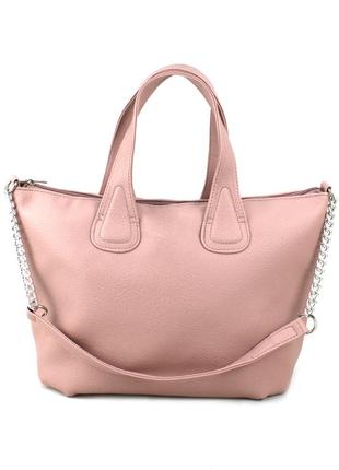 Повседневная женская сумка-тоут voila 53728 розовая1 фото