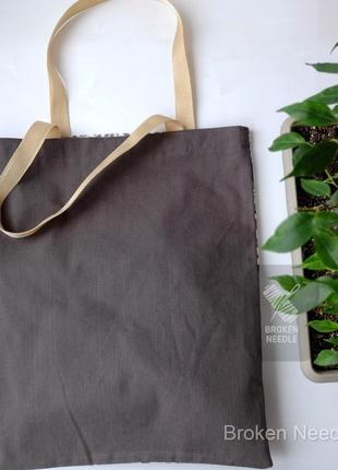 Еко сумка "осінній сад", тканинна сумка пакет, еко-торба, шоппер4 фото