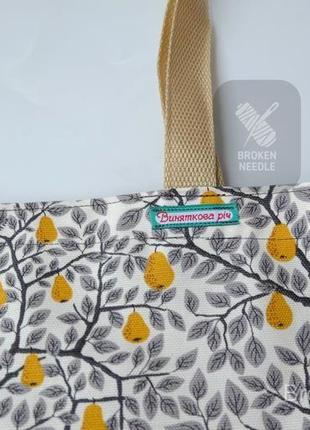 Еко сумка "осінній сад", тканинна сумка пакет, еко-торба, шоппер3 фото