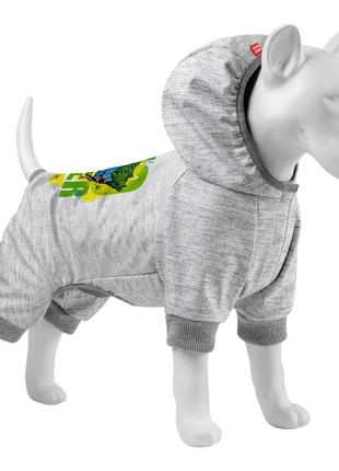 Комбинезон для собак waudog clothes, рисунок "джокер", софтшелл, l55, b 69-76 см, с 46-52 см1 фото