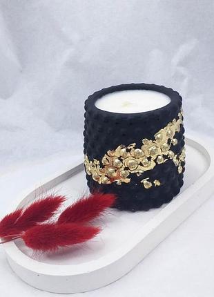 Золото & чорний оксамит" серія екосвічок: bubble cup