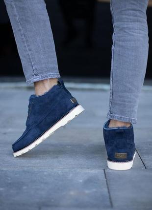 Мужские синие  угги ugg neumel blue6 фото