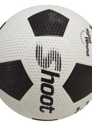 Мяч футбольный (номер 5), резиновый, серый