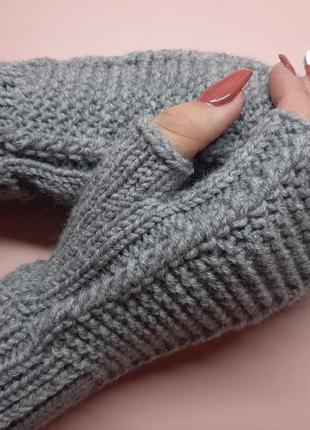 Митенки- перчатки без пальцев