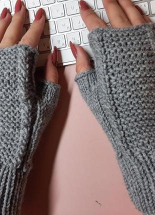 Митенки- перчатки без пальцев