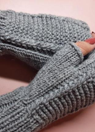 Мітенки - рукавички без пальців3 фото