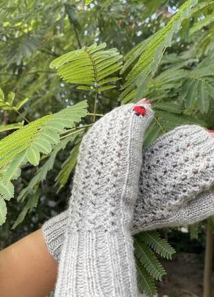 Мітенки - рукавички без пальців4 фото