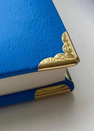 Записная книжка с индивидуальной гравировкой "gilochka" а5, синий10 фото