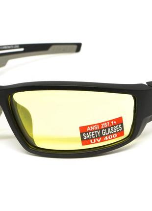 Очки защитные открытые global vision sly (yellow), желтые