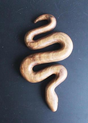 Дерев'яна іграшка змія8 фото