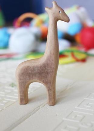 Дерев'яна іграшка жираф