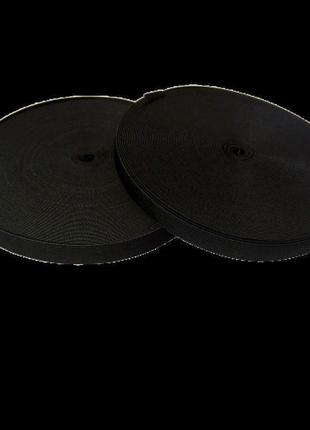 Широкая бельевая резинка для одежды черная 1,5 см х 22,5 (синдтекс-0066)