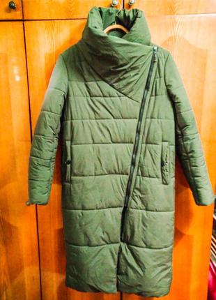 Зимове пальто - пуховик для вагітних2 фото