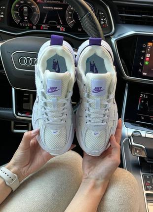 Женские кроссовки nike runtek wmns white purple9 фото