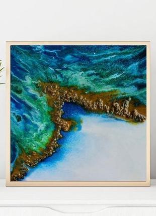 Морская смола 1, картина 30x30 см