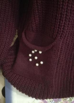 Суперовий джемпер пуловер з двома кишенями р. m/l/xl italy3 фото