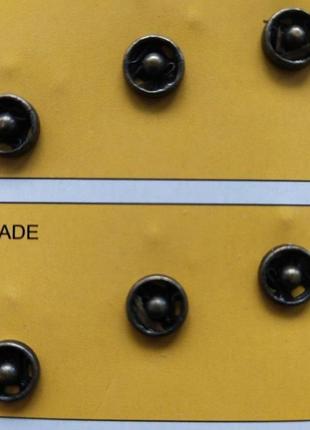 D=8,5 мм пришивні застібки-кнопки для одягу new style 24шт металеві колір антик (653-т-0037)2 фото
