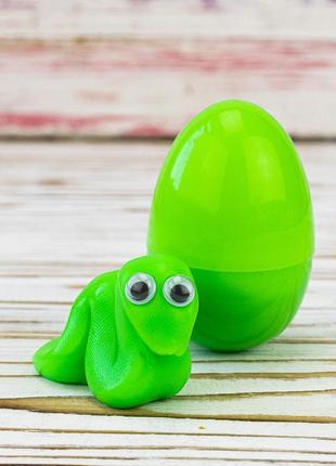 Антистресс жвачка для рук хэндгам яйцо с аксессуарами 15г (светло-зеленый)