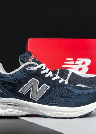 Чоловічі кросівки  new balance 990  сині5 фото