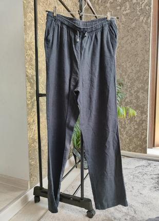 Літня штани  легкі брюки  штани льон с м 44 46