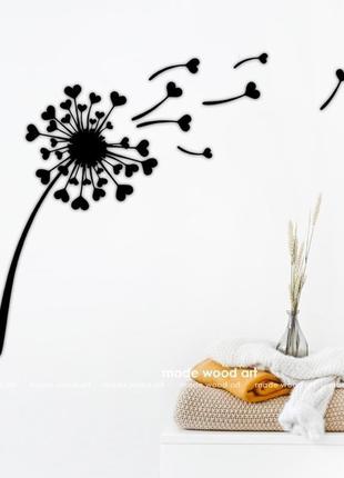 Деревянная картина-панно "dandelion seeds"1 фото