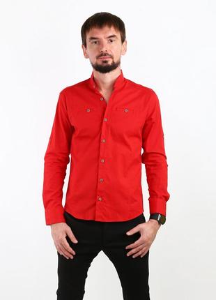 Рубашка gold milano красный (saa-0356-u-red)