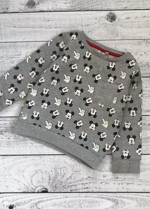 Тёплый свитшот свитер с микки disney