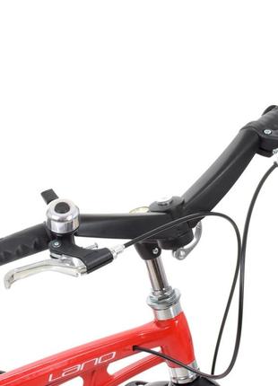 Велосипед дитячий lanq wln1446g-3 14 дюймів, червоний4 фото