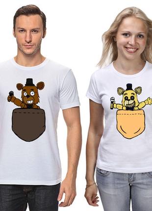 Одинаковые футболки парные медведи1 фото