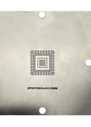 Трафарет bga прямого нагрева gfgo7400-n-a3 (0.50 mm) 90 x 90 mm