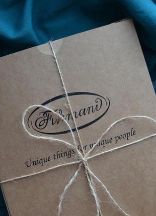 Коричневый кожаный блокнот "джазмен"