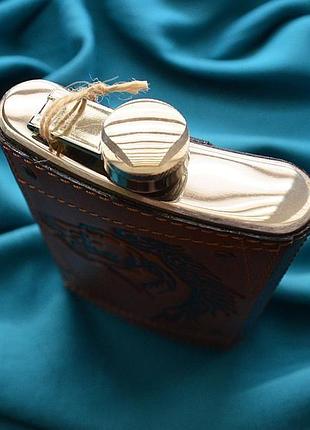 Кожаная фляга "лошадь"